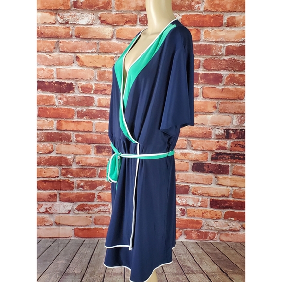 NY Collection Faux Wrap Dress Size 2XP NWT - Picture 3 of 4